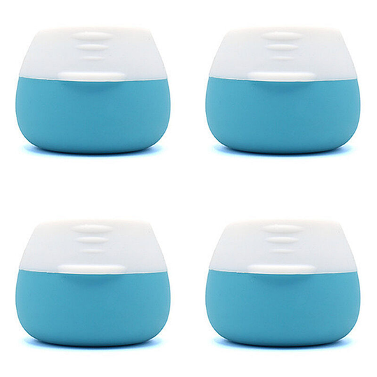 Pesce - 4pcs 20ML travel packing box silicone, medicine box blue