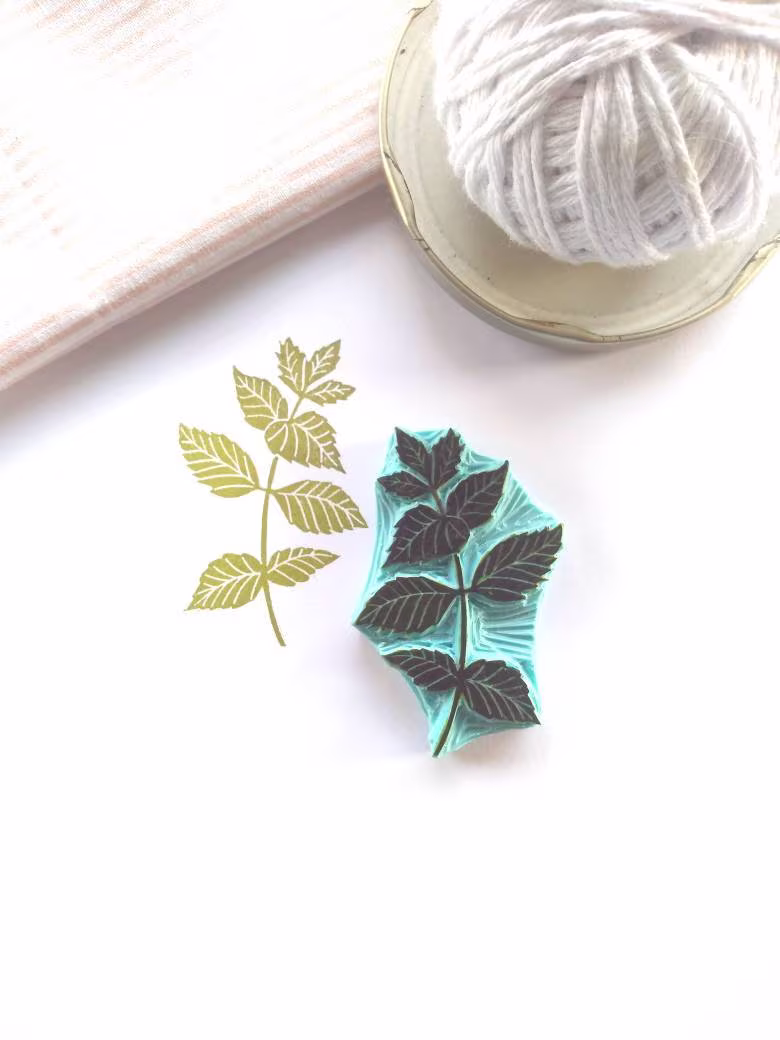 Mint Rubber Stamp
