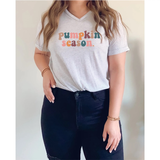 Fall Graphic Tee/Fall Shirt Tshirt Apparel Football Cute Shirts Women Pumpkin Season
