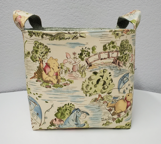 storage & Organization - Winnie The Pooh Friends Piglet Eeyore Tigger Bin Container Basket Nursery Baby Room Decor 8"Tx8"Lx8