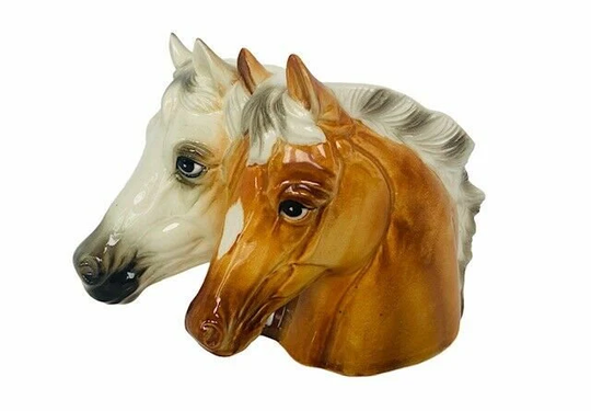 Inarco Planter Horse Figurine Vtg Japan Sculpture Stallion Mare Pony Foal Bust