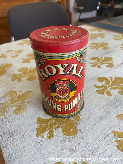 Royal Baking Powder 1938 Tin 4 3/4
