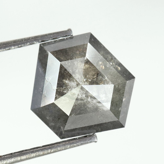 1.78 Ct Geometric Shape Natural Loose Diamond Salt & Pepper Color Use For Jewelry I3 Clarity On6-67