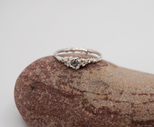 Ariel Salt & Pepper Diamond Engagement Ring