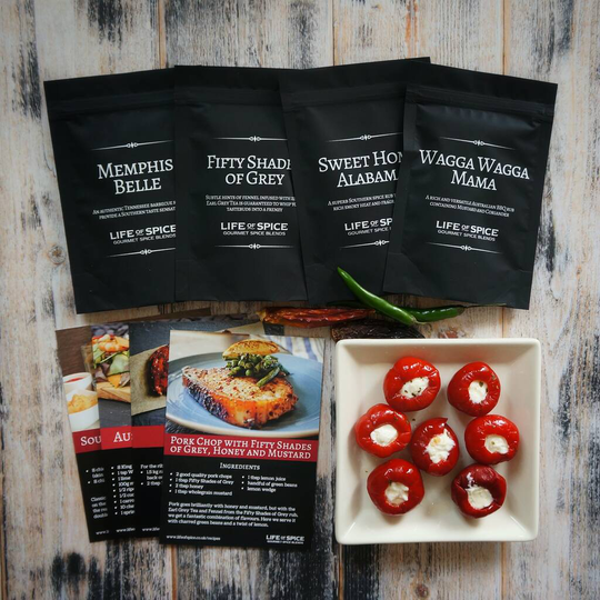 The Fantastic Four BBQ Rub Collection with Recipe Cards