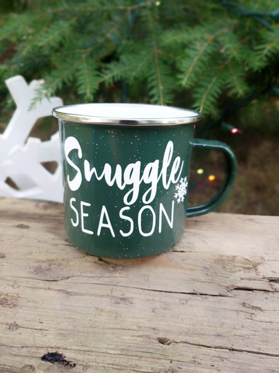 Snuggle Season Mug, Christmas Coffee Holiday Hot Cocoa Camper Campfire Mug