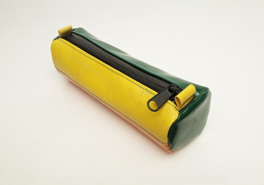 Cylinder Pouch Case For Various Accessories Side Zipped