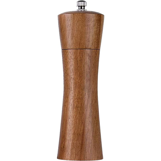 Fvbjd - Wood Salt and Pepper Mill, Adjustable Coarseness Wooden Peppermill with Ceramic Grinding Core 6 inch acacia wood