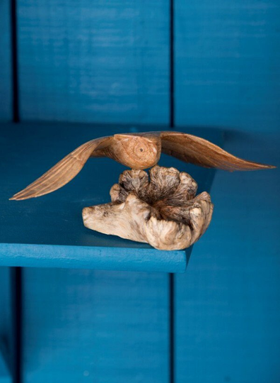 Rare Flying Owl 8 X 21 12cm - Handcrafted