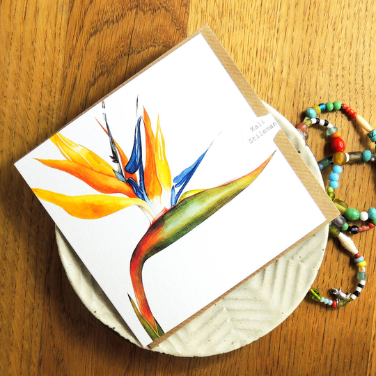 Bird Of Paradise Greetings Card