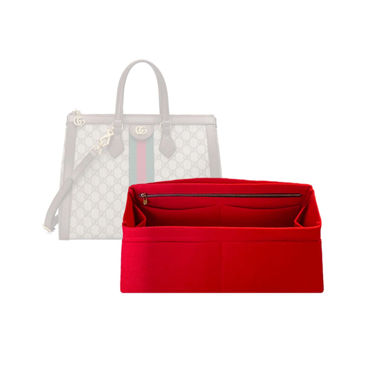 Ophidia Medium Tote Organizer/Tote Felt Insert Handbag Storage Purse Liner Bag Protector Base Shaper With Laptop Ipad Pocket