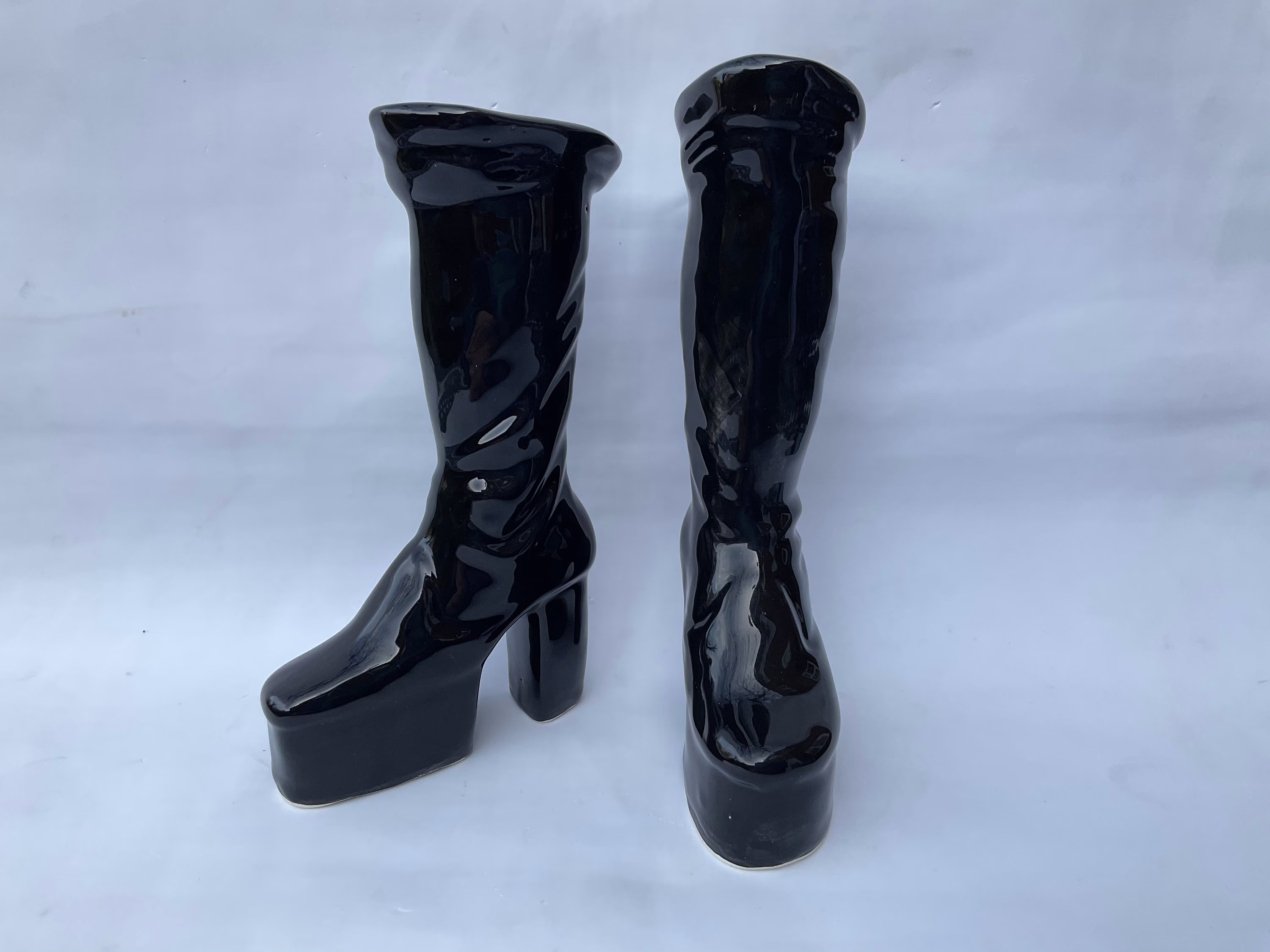 Black Platform Boots Salt & Pepper Shakers.1970's Platform Boots.various Colours Available