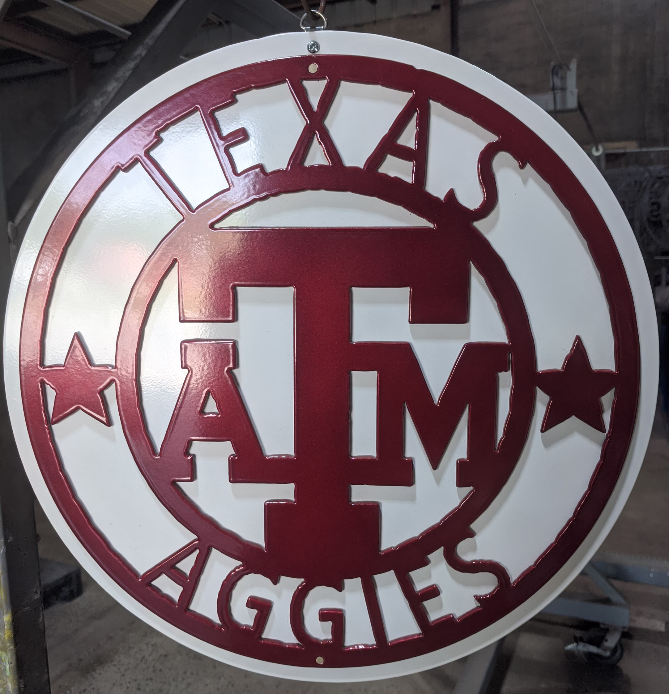Texas Aggies Cnc Cut & Powder Coated Steel Wall Art