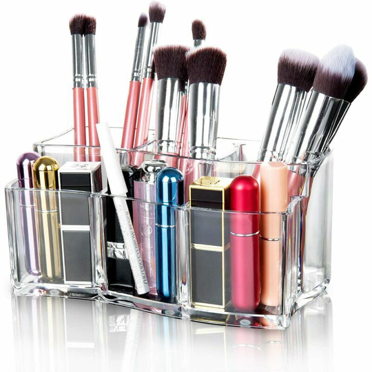 Makeup Organizer Acrylic Makeup Organizer Cosmetic Organizer Storage Case Cosmetic Organizer Storage - Clear - Deckon