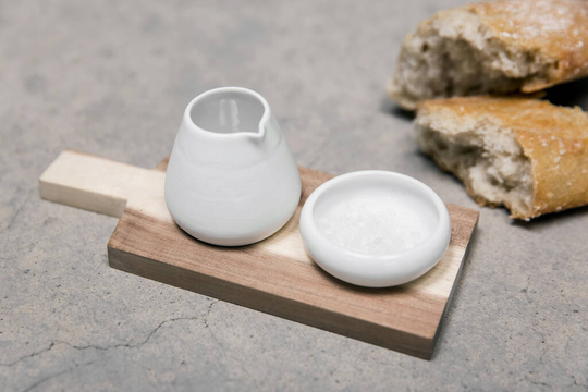 Oil And Salt White Porcelain Serving Set