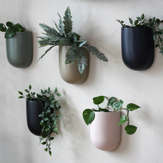Tall Colourful Wall Planters