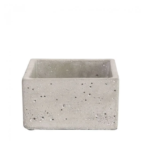 Square Cement Flower Pot 7cm Industrial Concrete Indoor Planters - Fast & Free UK Delivery