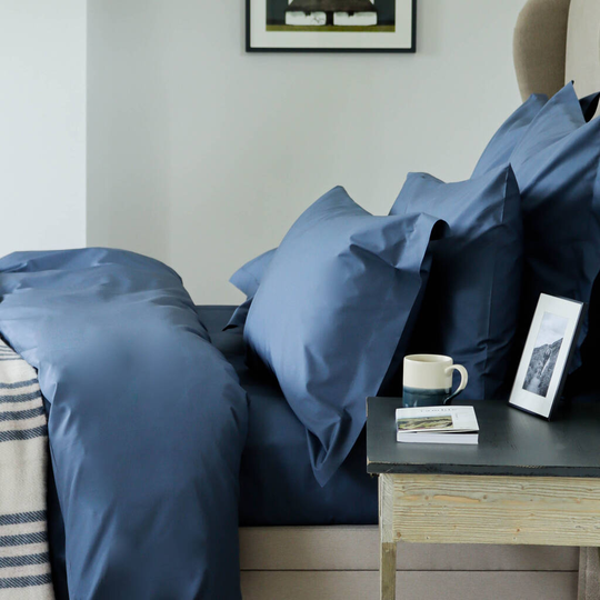 Dusk Blue Organic Cotton Bedding