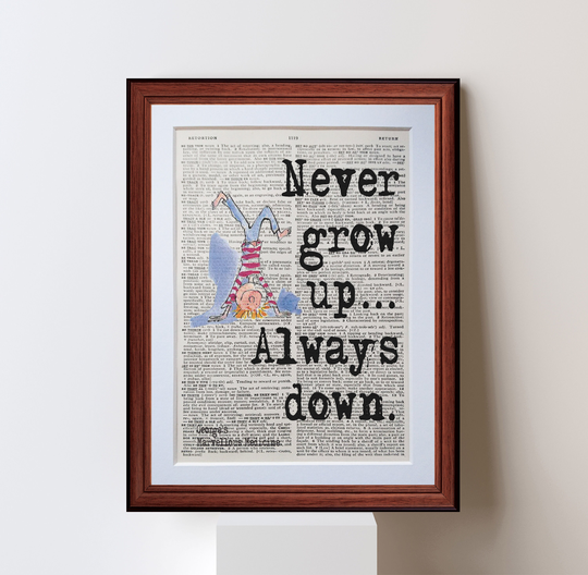 George's Marvellous Medicine Roald Dahl Quote Dictionary Page Art Print - Vintage Antique Inspiration
