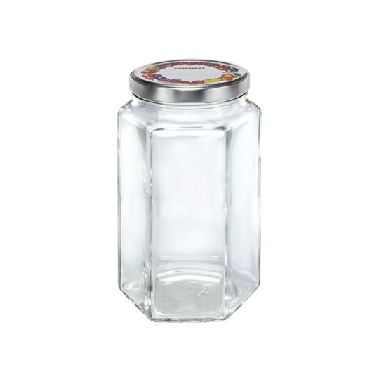 Leifheit - Preserving Jar 1700ml Hexagonal
