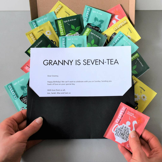 Novelty 70th Birthday Letterbox Friendly Tea Gift