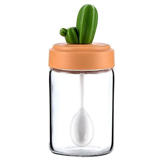 Kitchen Seasoning Box Kitchen Sealing Box Cactus Seasoning Pot, b