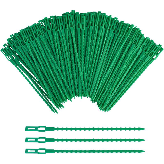 200 pieces of Adjustable Twist Ties for Garden Plants, 13/17/22 cm Flexible Plastic Twist Ties Multi-Use for a Secure Vine (17CM)
