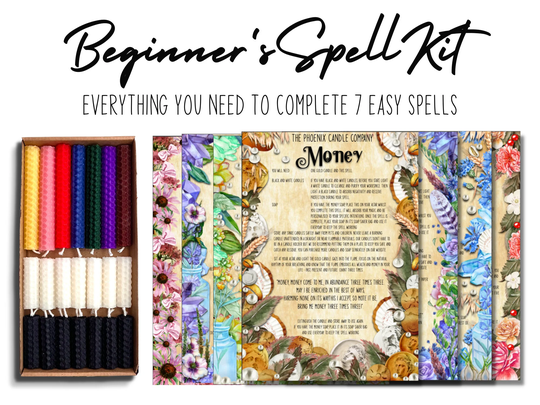7 Spells | 21 Pack Of 2 & 4 Inch Beeswax Spell Candles Unscented Assorted Colours Hand-Rolled Burn Time 35 80 Mins