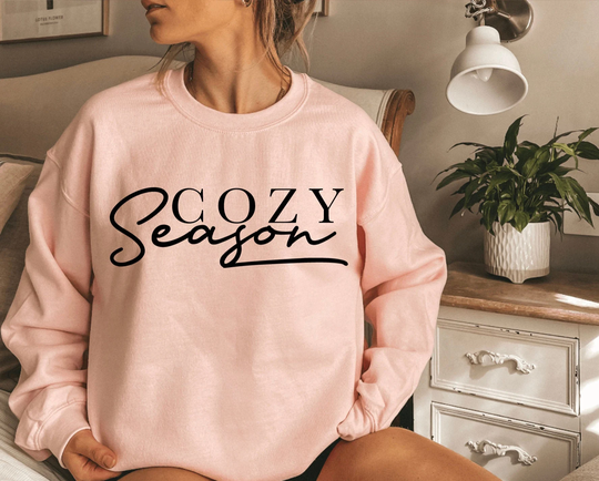 Cozy Season Sweatshirt, Tee, Tshirt, Sweatshirt Women, Oversized Plus Size