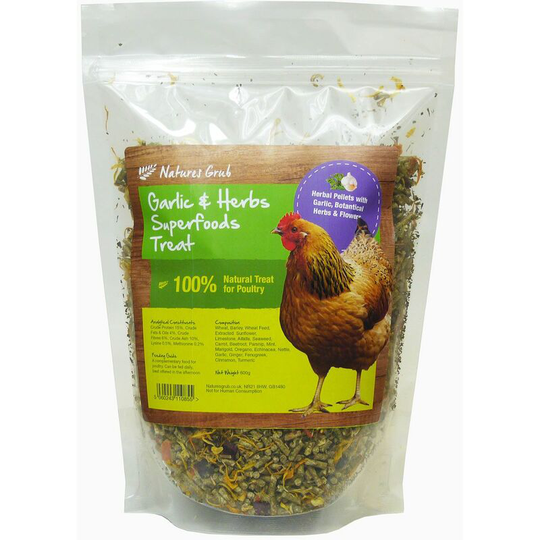 Natures Grub Garlic & Herb Superfoods Treat - 600 Gm
