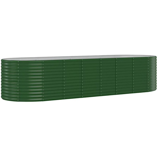 Vidaxl - Garden Planter Powder-coated Steel 322x100x68 cm Green Green