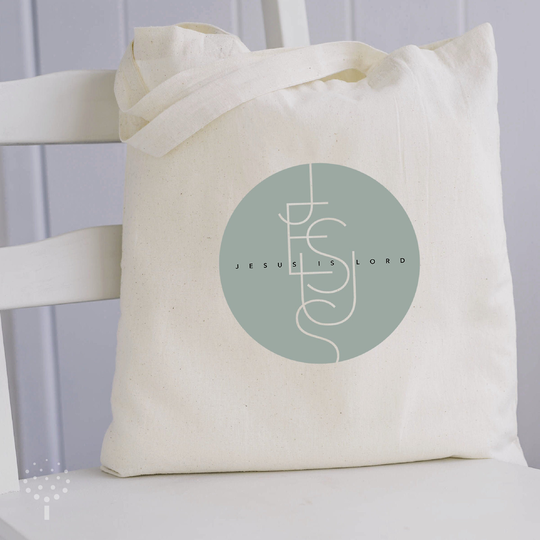Christian Tote Bags, Jesus Is Lord Tote, Organic Cotton Vegan Bag, Cool Graphic Eco Bag, Canvas Gifts