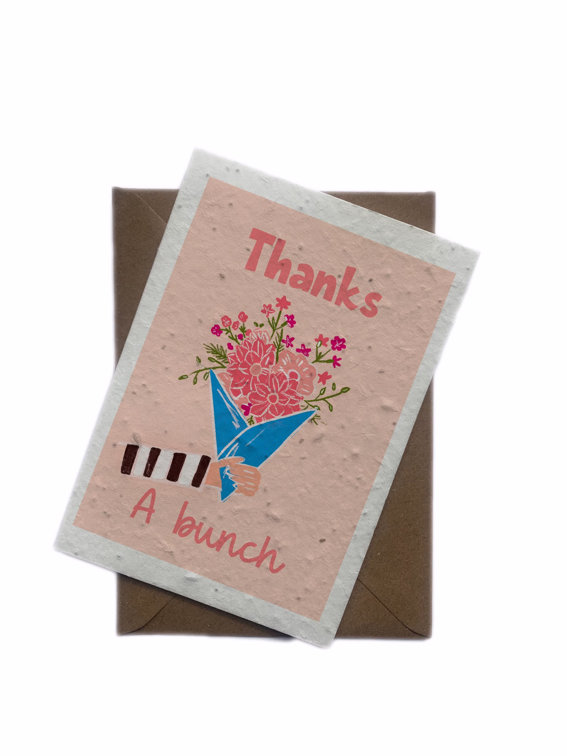 Thank You Seeded Card. Plantable. Grows Wildflowers