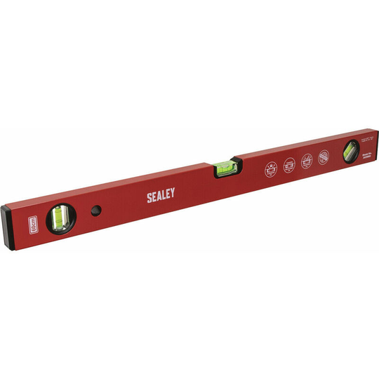 600mm Powder Coated Spirit Level - Precision Milled - 45 Degree Angle Rule