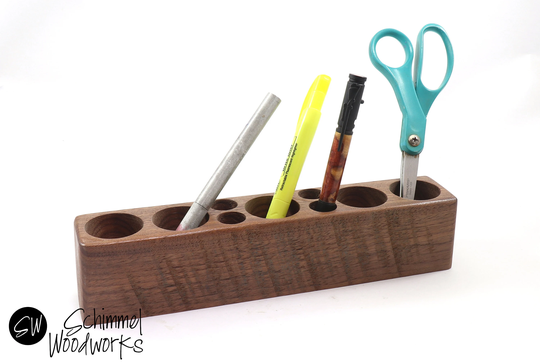 Reclaimed Wood Desk Organizer