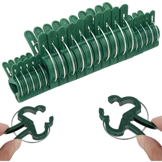 100Pcs Tomato Clips, Plant Clips, Garden Plant Clips, Durable Plant Clips, Tomato Tie Clip, Adjustable Garden Clips, Greenhouse Climbing Plant Clips