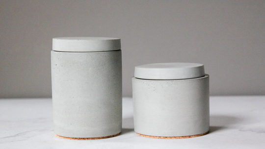 Concrete Salt Cellar-Salt Keeper-Salt Pig-Salt & Pepper Cellar Set-Housewarming Gift
