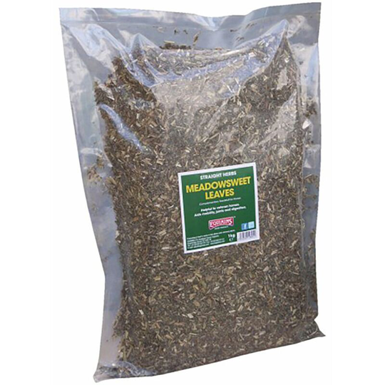 Equimins - Straight Herbs Meadowsweet Leaves - 1 Kg Bag - 895