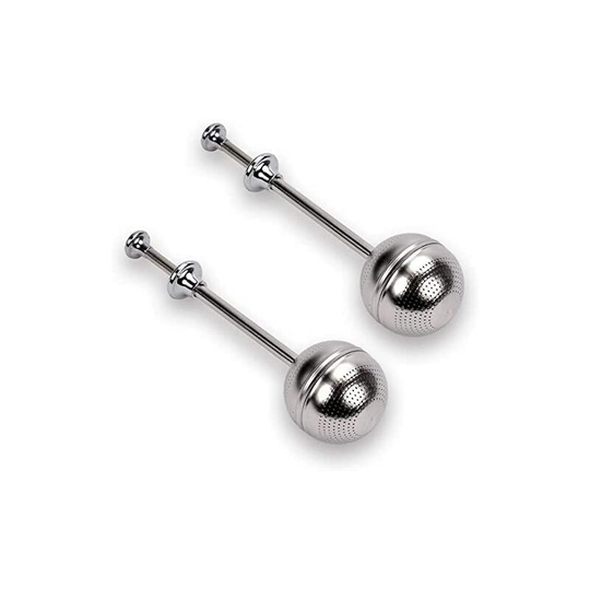 Set of 2 Stainless Steel Long Handled Tea Infuser - Stainless Steel Tea Infuser - Tea Infuser for Teacup - Long Handled Tea Filter