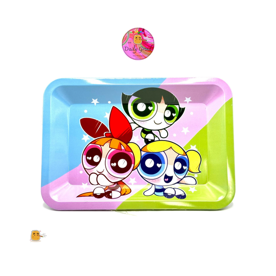 Cute Y2K Cartoon Girly Parody 90S - 12x18cm Metal Herb Rolling Tray Surface For Bits & Pieces Jewellery Crystals Christmas Gift