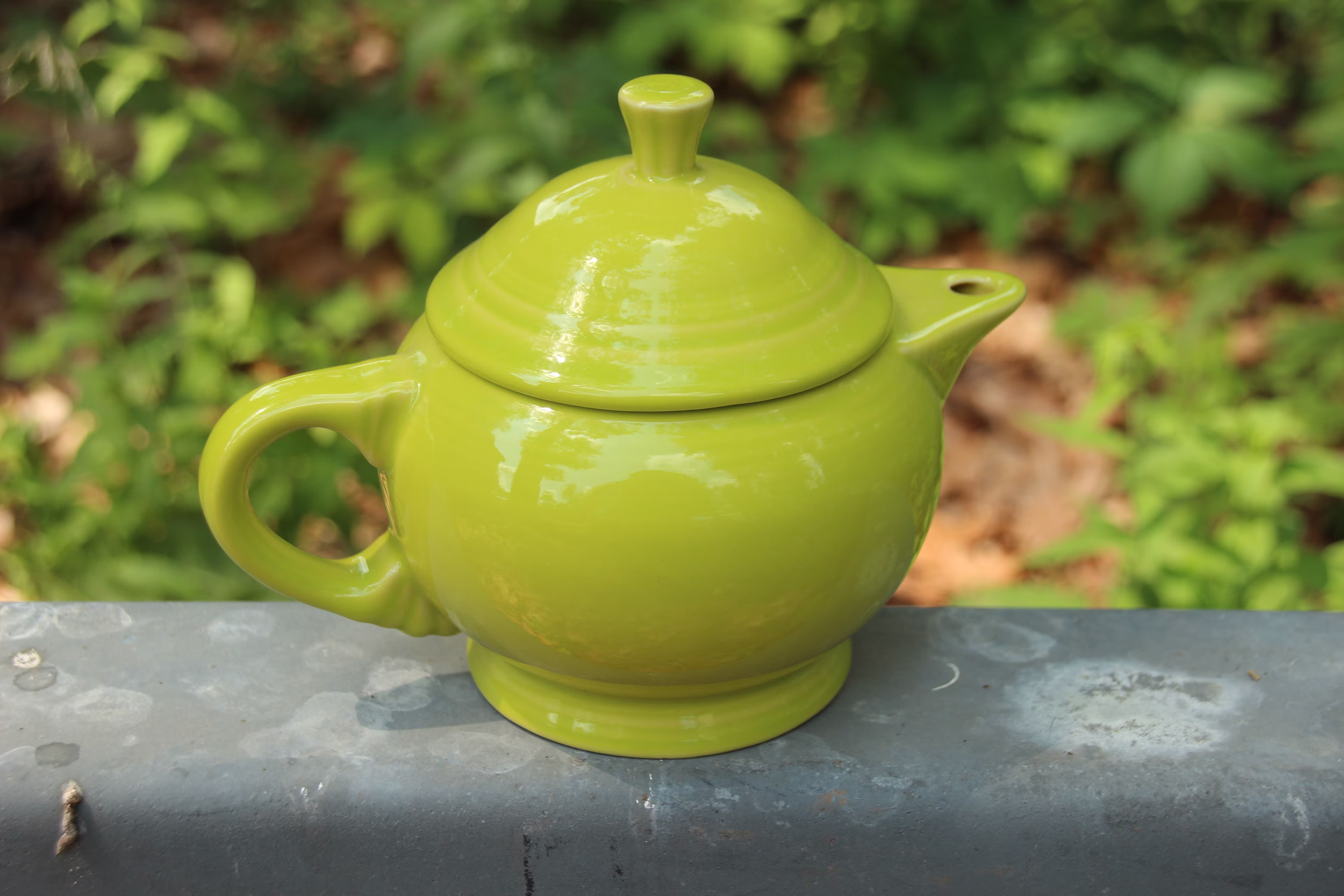 Vintage, Hlc, Fiesta, Fiestaware, Chartreuse, Lime Green, Miniature, Tea Pot, Creamer, Mini, Dinnerware, Colorful, Genuine Fiestaware