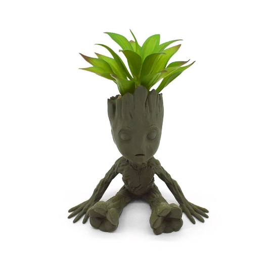 Groot Themed Planter + Pot - 3D Printed Indoor Garden Accessory