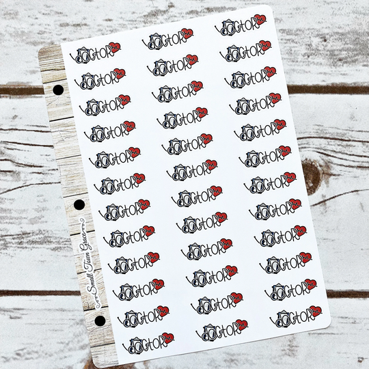 Doctor Doodle Marker Stickers - Planner Stickers To Help Keep You Organized & Your Planner Pretty