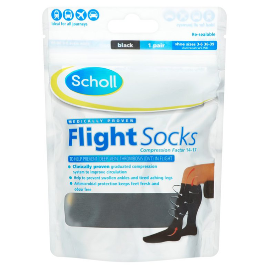 Scholl Cotton Feel Flight Socks Size 3 6