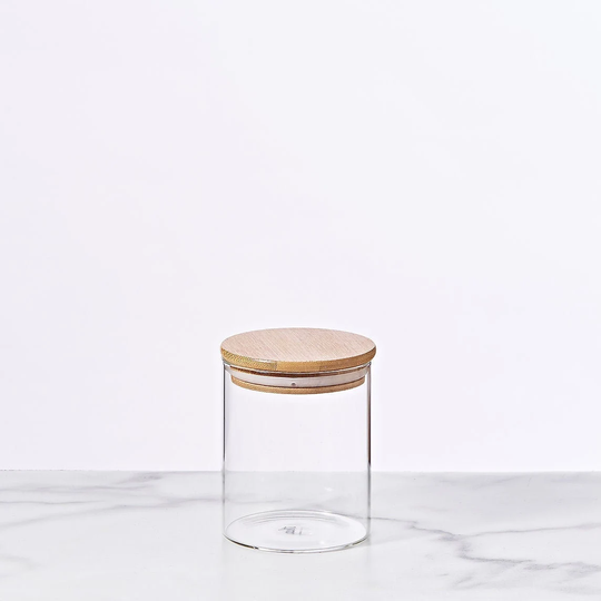 400Ml Jar // Glass With Bamboo Lid Pantry Organisation
