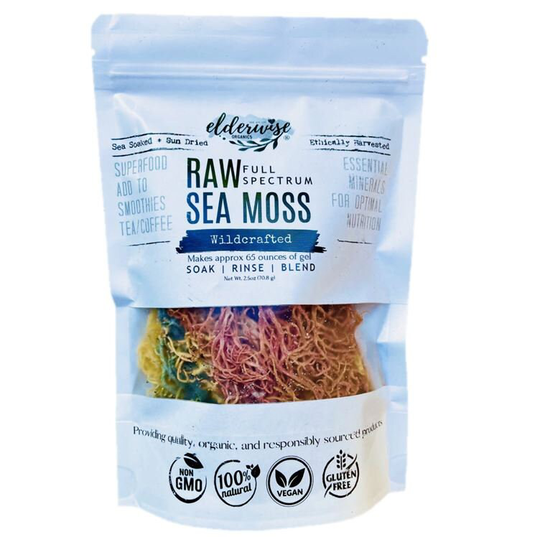 Sea Moss | Full Spectrum Raw + Non Gmo Sundried Wildcrafted Makes 64Oz Of Gel