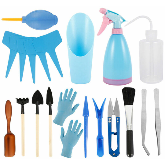 Gardening Tool Set Transplanting Tool Kit, Mini Garden Planting Hand Tools for Home Office Garden, 12PCS
