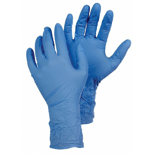 Tegera, Disposable Gloves, Blue, Nitrile, Powder Free, Textured Fingert - Blue - Ejendals