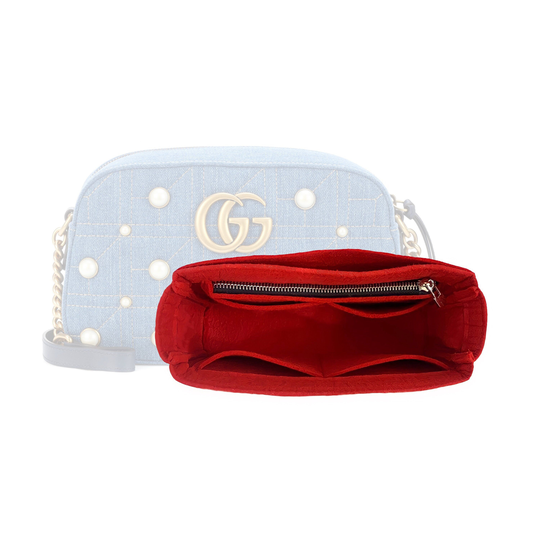 Marmont Camera Small Organizer With Zipper/Bag Insert Handmade Customizable Felt Liner Protector Shaper Snug Sturdy