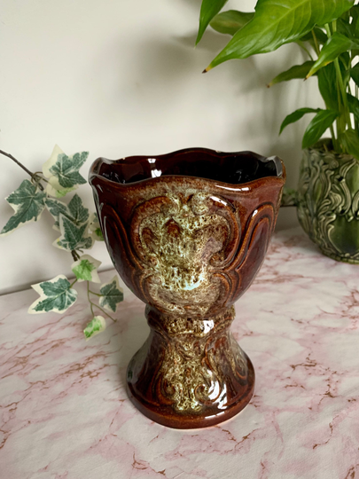 Vintage West Germany Plant Pot | Bay Pottery Cactus Pots Houseplant